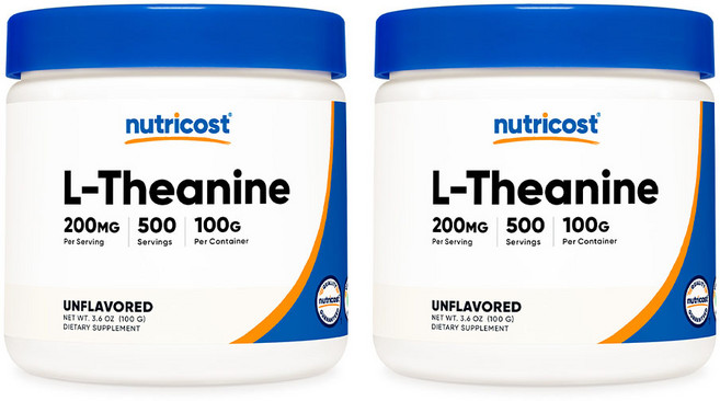 뉴트리코스트 L-테아닌 파우더 200mg 무맛 2개