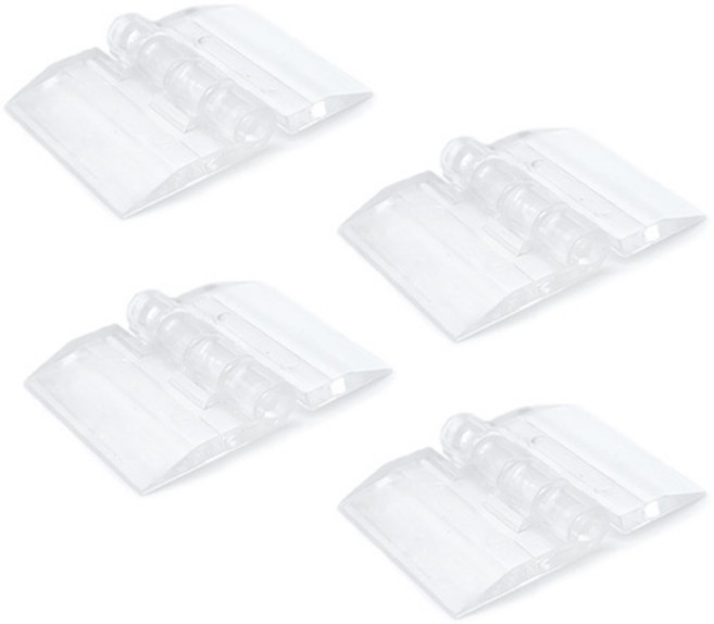 아이베란다 아크릴경첩 투명 힌지 무타공, 4개