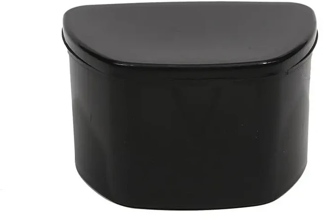 가짜 치아 케이스 리테이너 틀니 목욕 상자 마우스 교정 청소 인공 홀더 구강 위생 용품, 01 Black