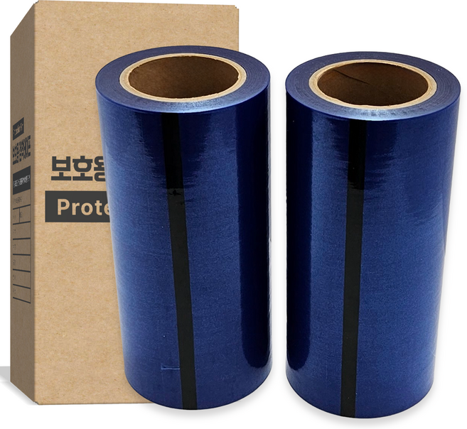 포장용 청랩 스크래치 방지 폭250mm 2롤, 청색, 2개