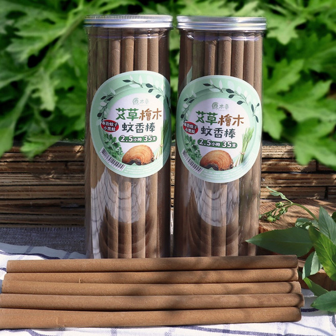 原木香 艾草蚊香 香茅 檜木 純天然蚊香 台灣製造 環境部核准, 2.5小時蚊香棒(35支)