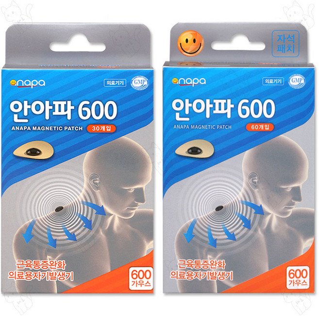 안아파 자석패치 600가우스 30매+60매, 90개입, 1세트