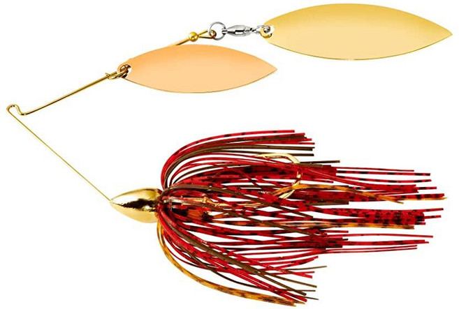 War Eagle Custom Lures WE38GW34 3/8 더블 윌로우 골드 프레임 햇빛 가리개 181754, Crawdad