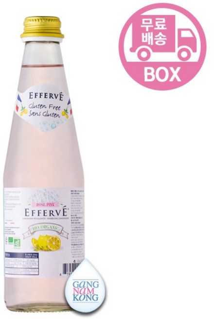 에페브 스파클링 레몬에이드 핑크, 330ml, 12개