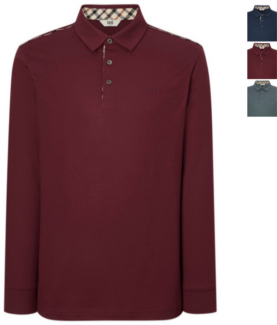 닥스 골프 맨 레터 로고 솔리드 긴팔 폴로 티셔츠 95~115 size 남성 의류 골프웨어 카라티