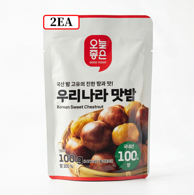 오늘좋은 우리나라 맛밤, 100g, 2개