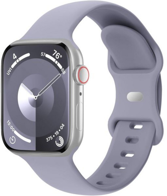 애플워치 스트랩 워치밴드 시계줄 Apple Watch 38mm 40mm 41mm 42mm 44mm 45mm 46mm 49mm와 호환되는 스포츠 밴드 iWatch 시리즈 10/, 라벤더 그레이