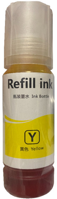 墨水補給站【003】適用於L1110/L1210/L5190/L5196/L5290/L5296/L5590/L11050印表機的補充墨水, 副廠黃, 1個