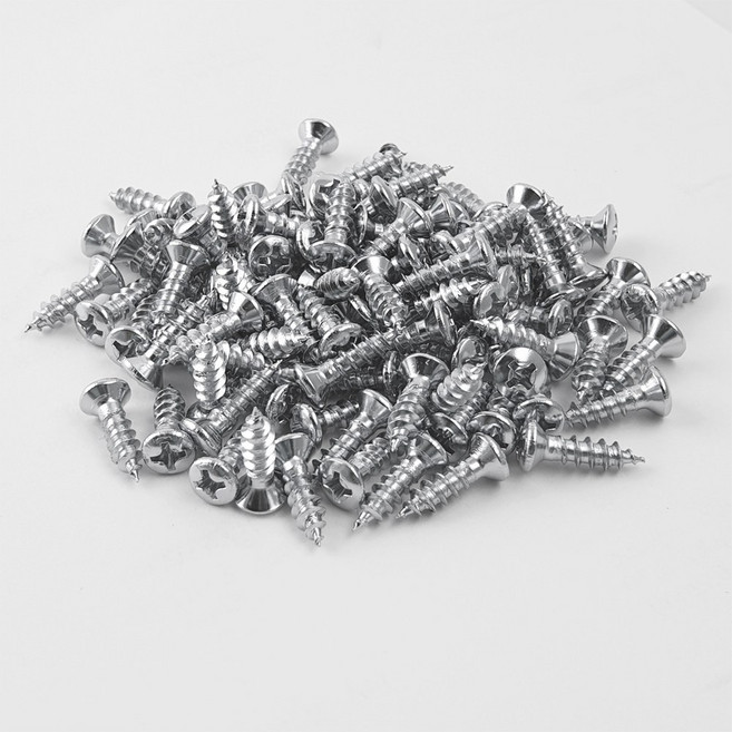 4mm 오발 4x16 피스 나사 가구 못 경첩용, 오발백색4x16(2000EA)