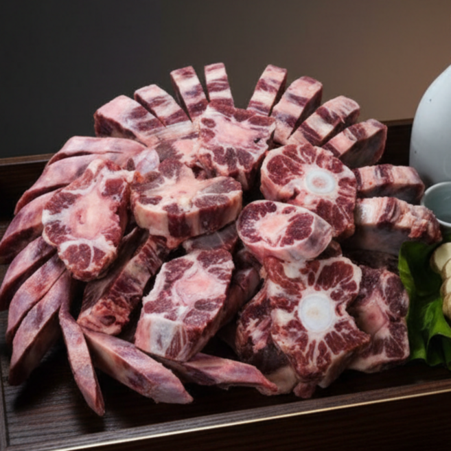 황학고기 목초사육 소꼬리 1kg 지방완벽 제거, 1개