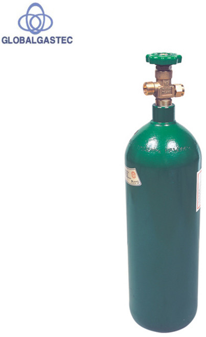 글로벌가스텍 산소용기 가스통 4.9L 10.2L 20L 프로텍터 포함 O2, 1개