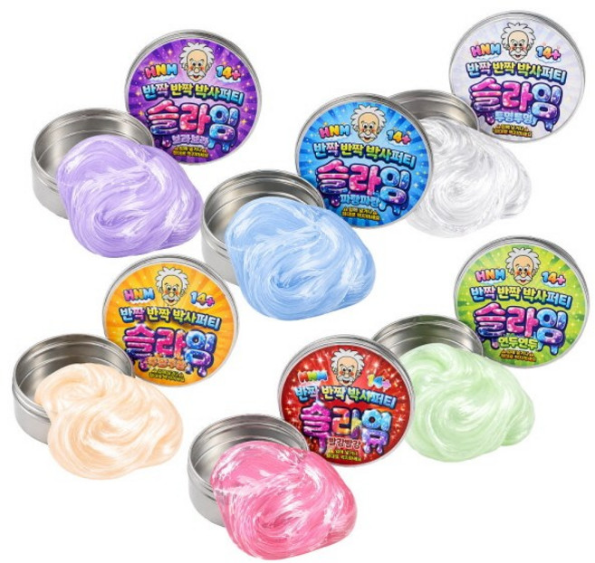 박사 퍼티 슬라임 6종세트 토이퍼티 손에 안묻는 퍼티 유리퍼티, 1개