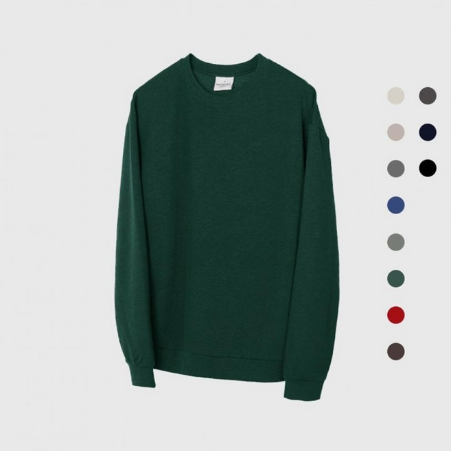 간절기 남성 라운드 리브니트 스웨터 긴팔 티셔츠