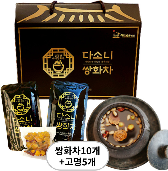 정읍 쌍화차 다소니 쌍화탕 고명세트 (쌍화차10개+고명5개), 1개, 110ml