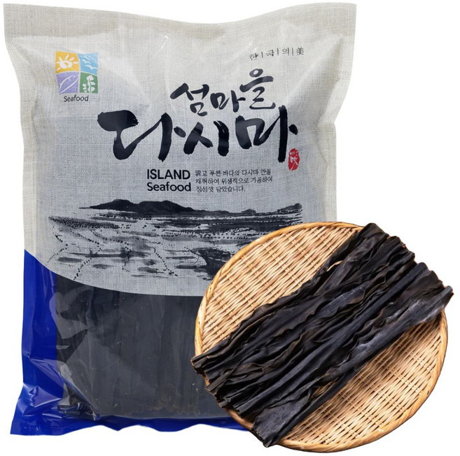 명품 기장 다시마 1kg(500g+500g) 해풍자연건조 두꺼운 햇 다시마, 1kg, 1개