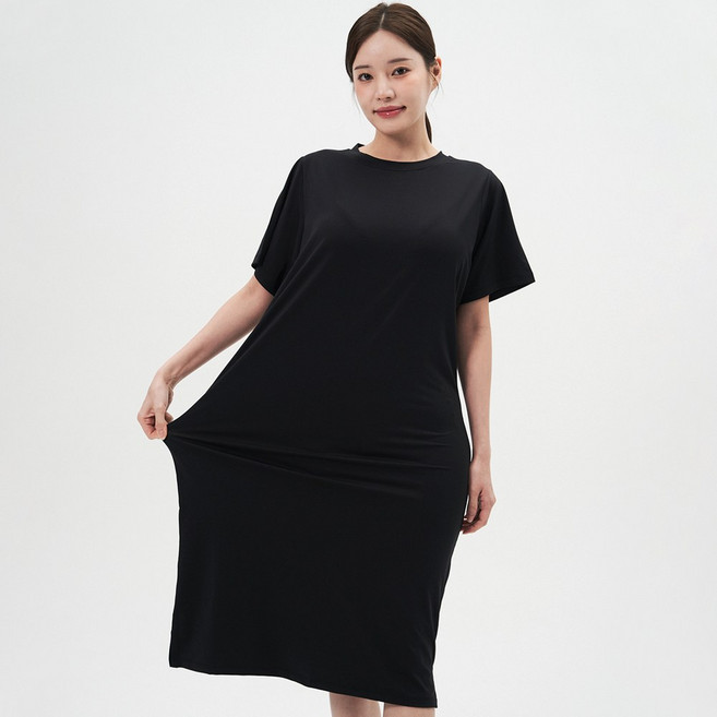 펌핑 여자 기능성 반팔 원피스 루즈핏 국내생산