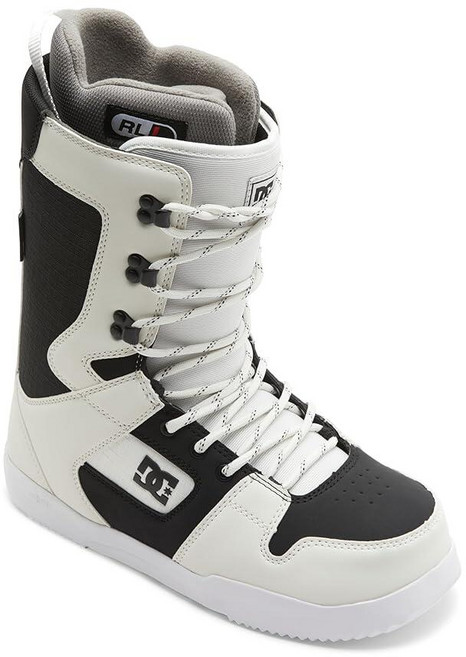 DC Shoes 남성용 페이즈 조절 가능한 내구성 있는 경량 플리스 안감 미디엄 플렉스 레이스업 스노우보드 부츠 EVA 메모리 폼 라이너 오프 화이트 250mm(8) 15