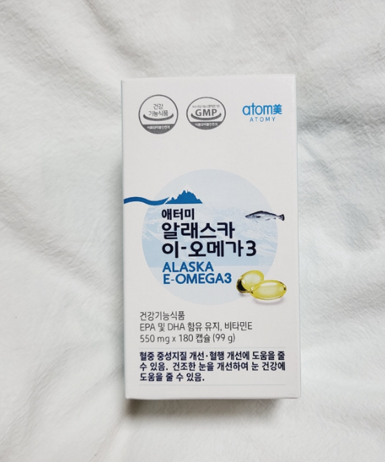 애터미 최신정품> 알래스카 이-오메가3 혈행개선 3개월분 + 사은품증정, 1개, 180정