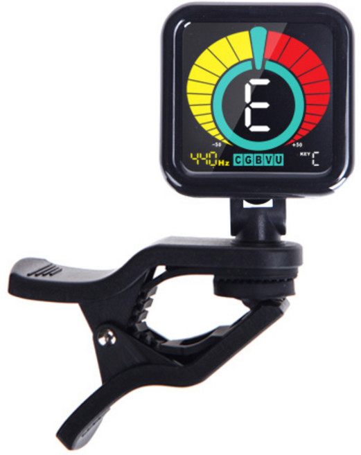 Muztek BLACK SQUARE 프리미엄 클립 튜너, 1개