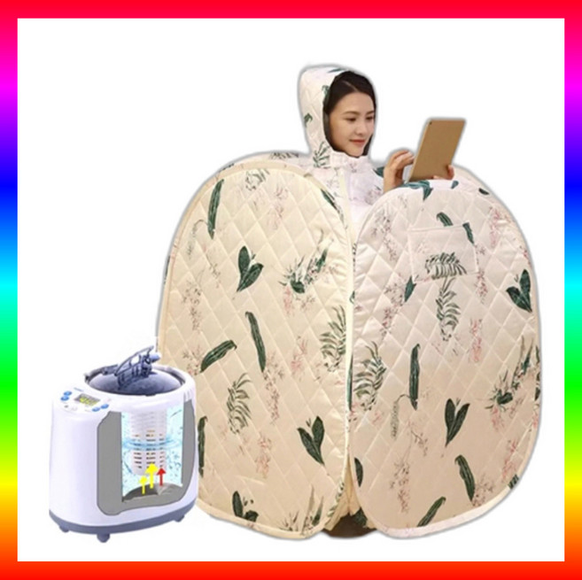 온기마루 초간편 이동식 가정용 사우나 1인용 찜질방 접이식 실내용 건식 사우나 전신, 로즈핑크