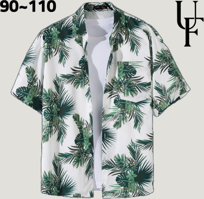 어반픽스 남자 하와이안 반팔 셔츠 90~110