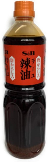 S&B 라유 고추가루입 대용량 920g 일본 고추기름, 1개