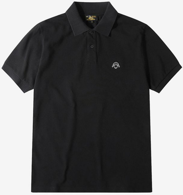 테온셀 르몽생미셸 TIMAN - Small mutton Polo T-shirtBlack