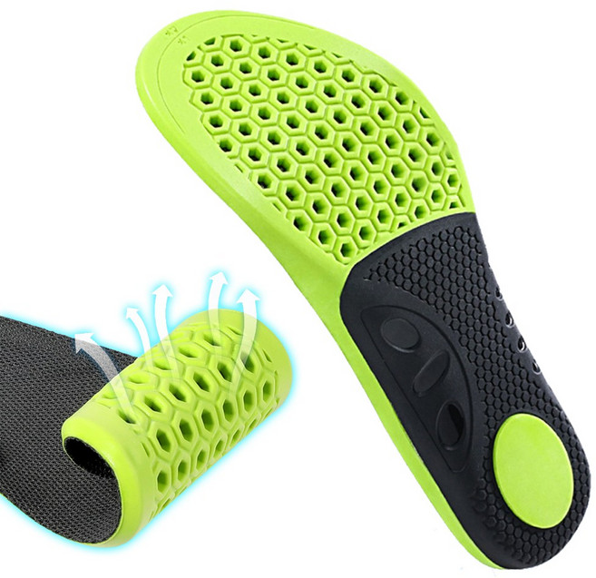 남성용 숨쉬는 아치 깔창 기능성 깔창, 1세트