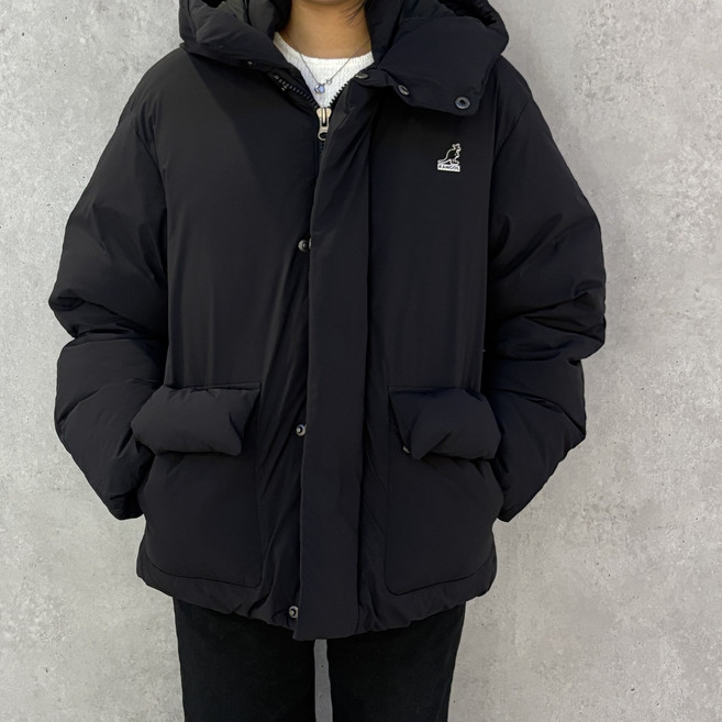 [국내정식매장] 캉골 패딩 Kangol 레트로코어 엑스페디션 다운 자켓 9584 블랙