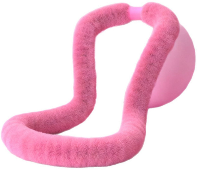 여성용 부드러운 플러시 훌라후프 체중 감량 복근운동기구 효과적인 전신운동기구 허리에 부담 없는 실내운동, 1개, 버드나무 퍼플 2.5kg 모조토끼털 링, 2.5kg