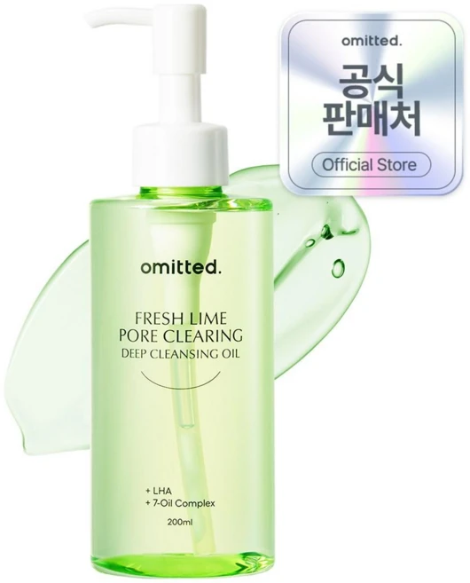 오미티드 블랙헤드/요철/피지 99% 제거 모공 LHA 딥 클렌징 오일, 1개, 200ml - 쿠팡