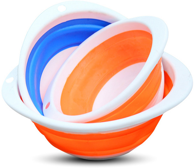 떡밥그릇 민물낚시 접이식 떡밥통 자바라, 1개