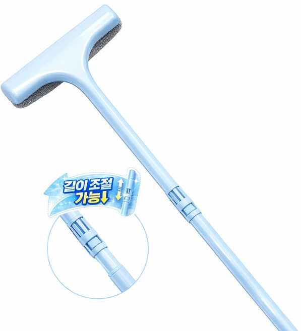 루나틱 틈새 방충망 청소솔 길이조절 유리창 모기장 먼지제거 브러쉬, 1개, 스카이블루