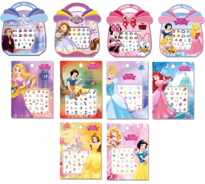 조하네샵 특별할인 10종 아동 어린이 유아 네일스티커 겨울왕국 공주캐릭터, 1개