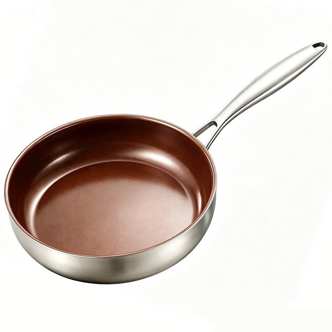 Yumly IH 인덕션 통3중 304 스텐 후라이팬 세라믹 프라이팬, 1개, 20cm