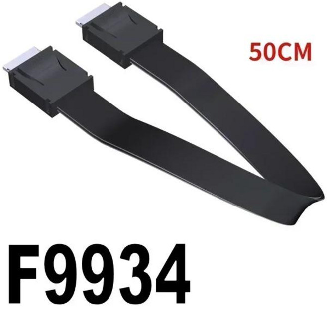 ADT-Link F9G M.2 NVMe OcuLink SFF-8611-PCIE 4.0x16 GPU 독 어댑터 NUC ITX STX 노트 북 ATX 64Gbps Gen4 풀 스피드, [05] F9934-50CM, [05] F9934-50CM, 1개