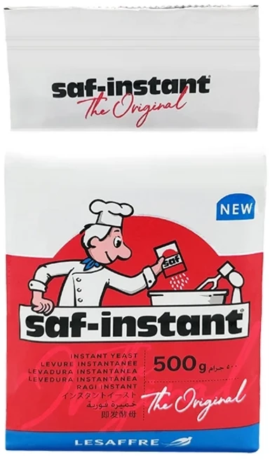 Saf-instant 燕子牌速發酵母粉 烘焙饅頭麵包蛋糕適用, 1個, 低糖酵母(紅), 500g