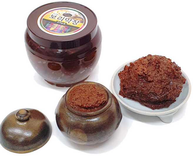 강원도 재래식 보리 된장 1kg 유기농 전통 발효 무농약 시골 된장, 1개