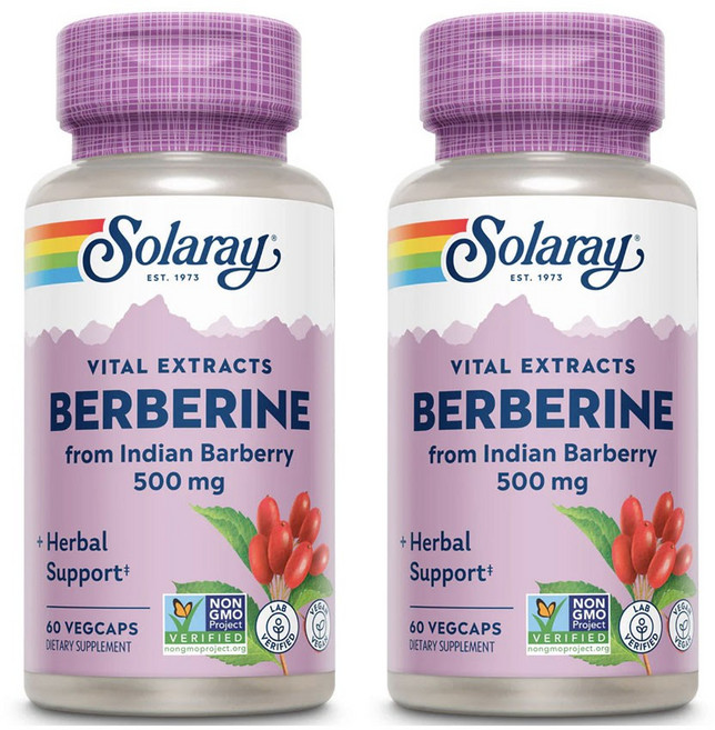 솔라레이 베르베린 500mg 베지캡슐 60정 2개