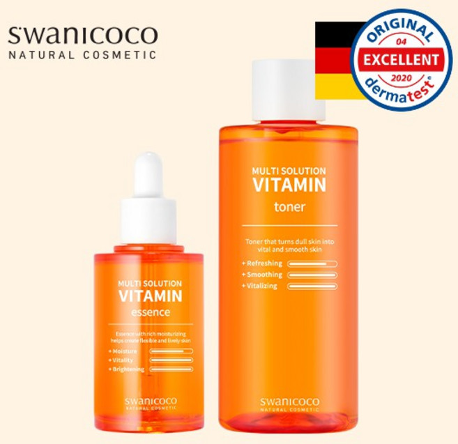 스와니코코 비타민 토너 300ml + 비타민 에센스 70ml, 1개, 상세설명 참조