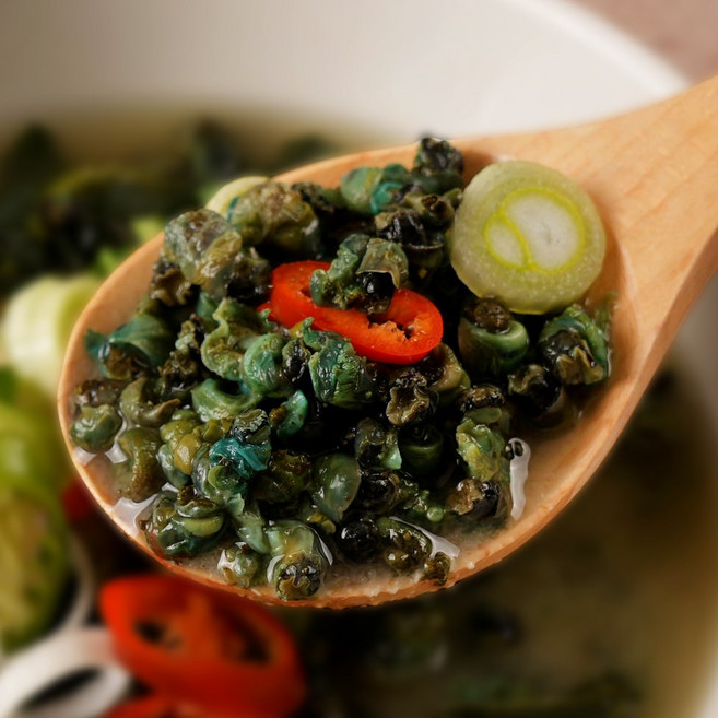 엠에스푸드 구수한 아욱 올갱이 다슬기해장국 500g, 5개