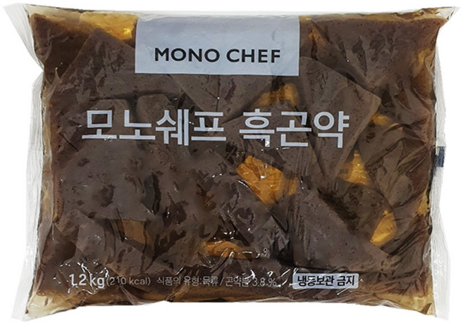 도매 한박스 모노쉐프 흑곤약 대용량 1.2kg, 10개, 1kg