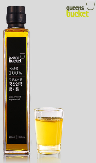 쿠엔즈버킷 국산 냉압착 콩기름 200ml, 1개