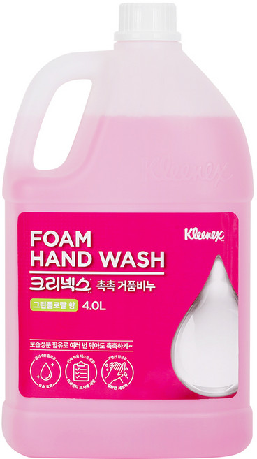 크리넥스 폼 솝 그린플로랄향 핸드워시, 4L, 2개