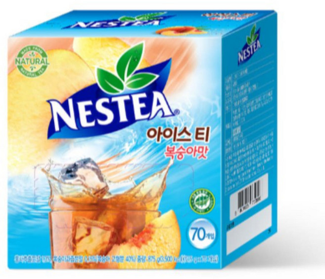 네스티 아이스티 복숭아맛 분말, 12.5g, 70개입, 1개