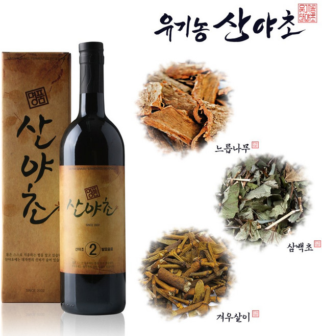 유기농산야초 2호 혼합 발효원액 효소 진액 엑기스, 500ml, 1개