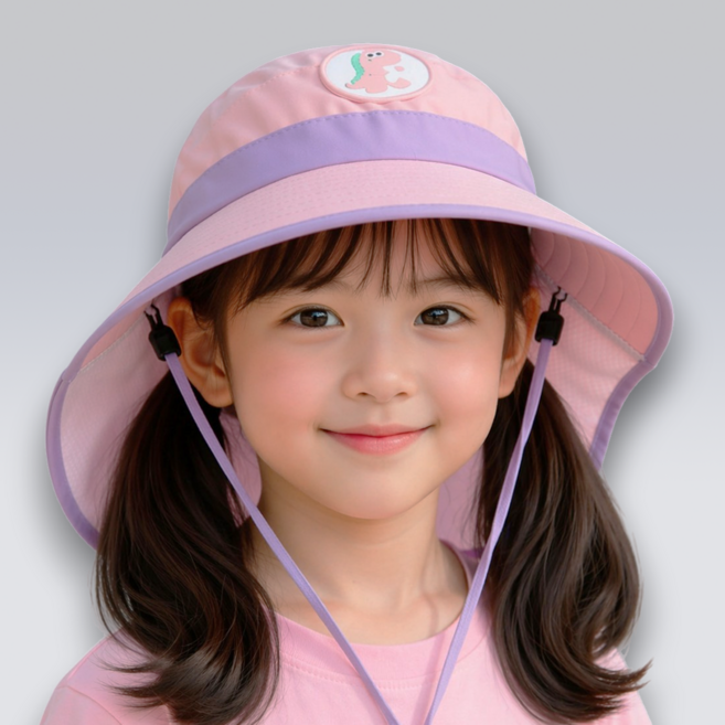 쑤우네 아동용 플랩캡 UV차단모자 물놀이용 소풍용