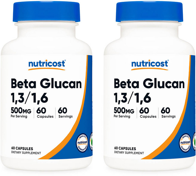 뉴트리코스트 베타 글루칸 500mg 60캡슐 2병, 2개