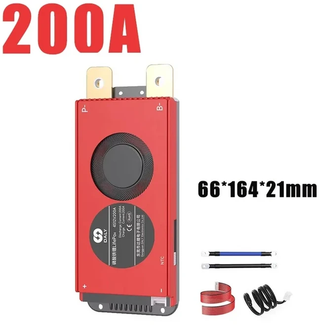DALY 18650 배터리 4S BMS 7S 8S 10S 13S 14S 16S 17S 24S 리튬이온/리튬인산철 15A 20A 40A 60A 80A 100A, 02 200A, 08 LiFePo4 16S 48V
