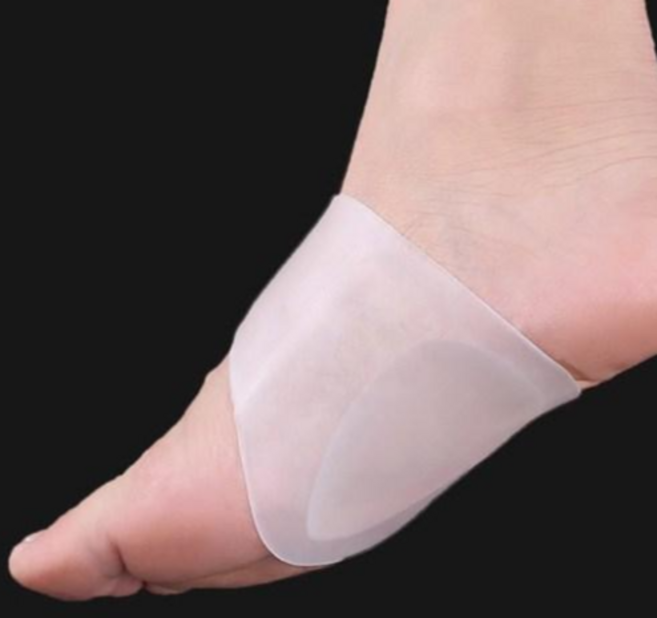 지니홀딩스 1+1 실리콘 발 아치 밴드 아치패드 아픈발 군화깔창 서서일하는 분 발 보호쿠션, 2세트